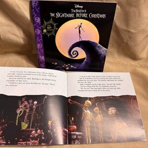 Disney The Nightmare Before Christmas Book - Black, Purple, Yellow